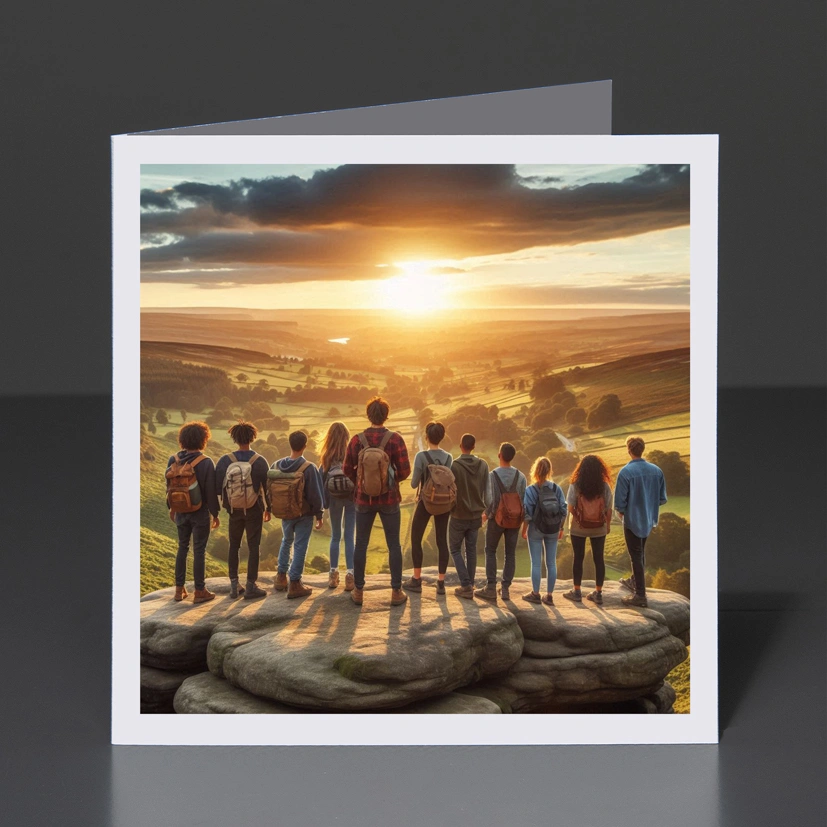 1- Greeting Card Yorkshire - Brimham Rocks 1A