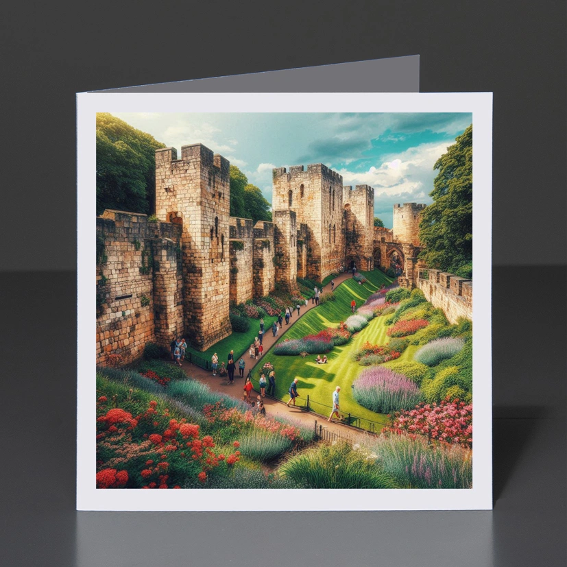 10- Greeting Card Yorkshire - York City Walls 003
