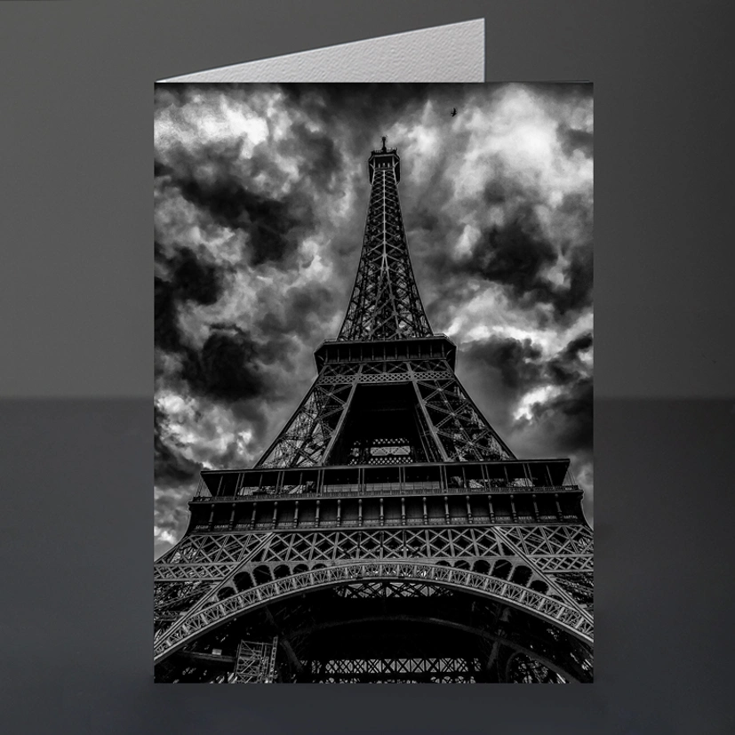 103- Paris EIFFEL TOWER, PARIS-23 BW