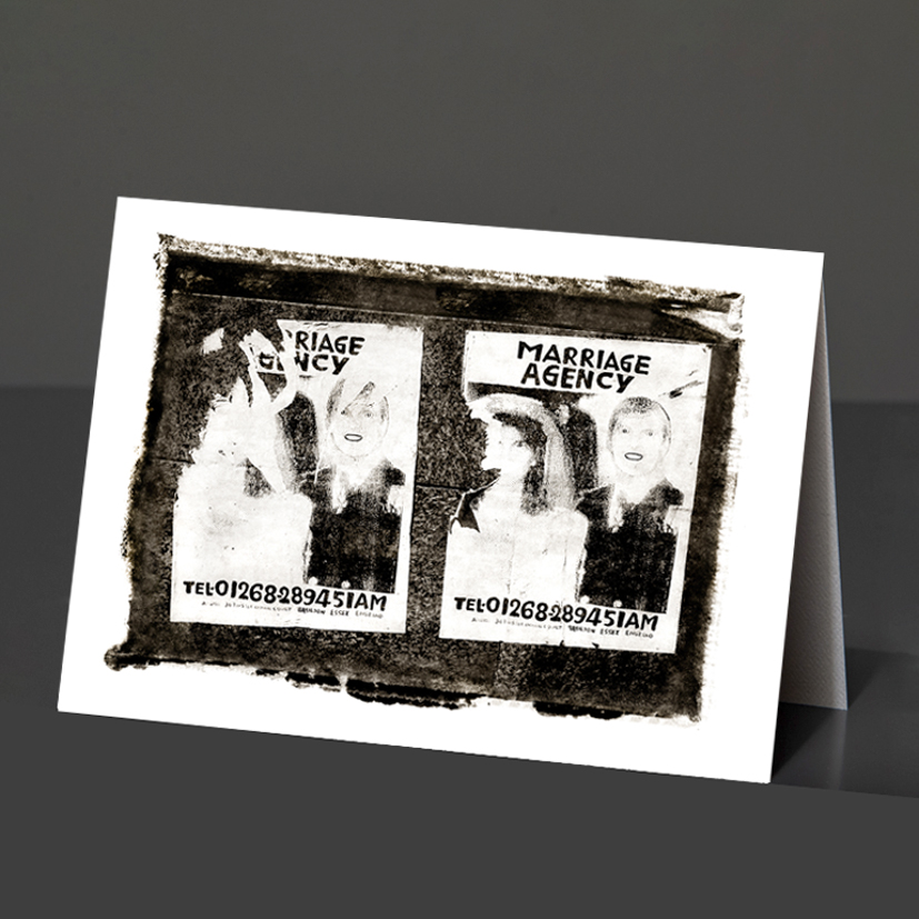 11- Card Design 144 Marriage Agency BW