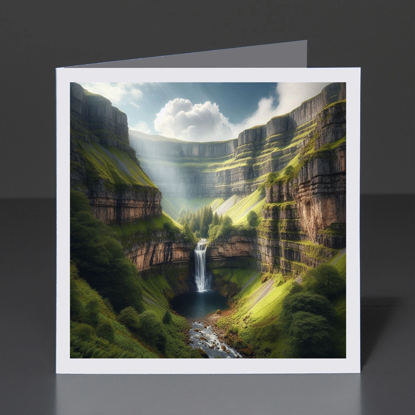 15- Greeting Card Yorkshire - Gordale Scar 003