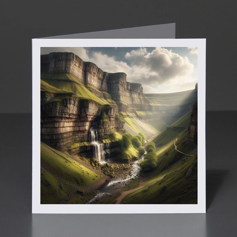 17- Greeting Card Yorkshire - Gordale Scar 004