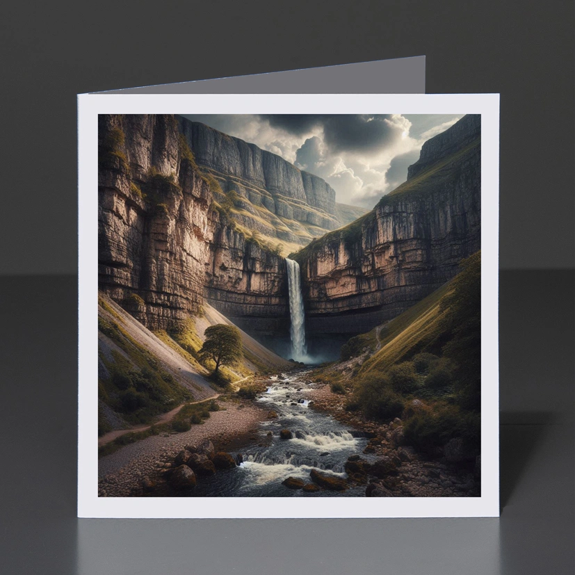 20- Greeting Card Yorkshire - Gordale Scar 007