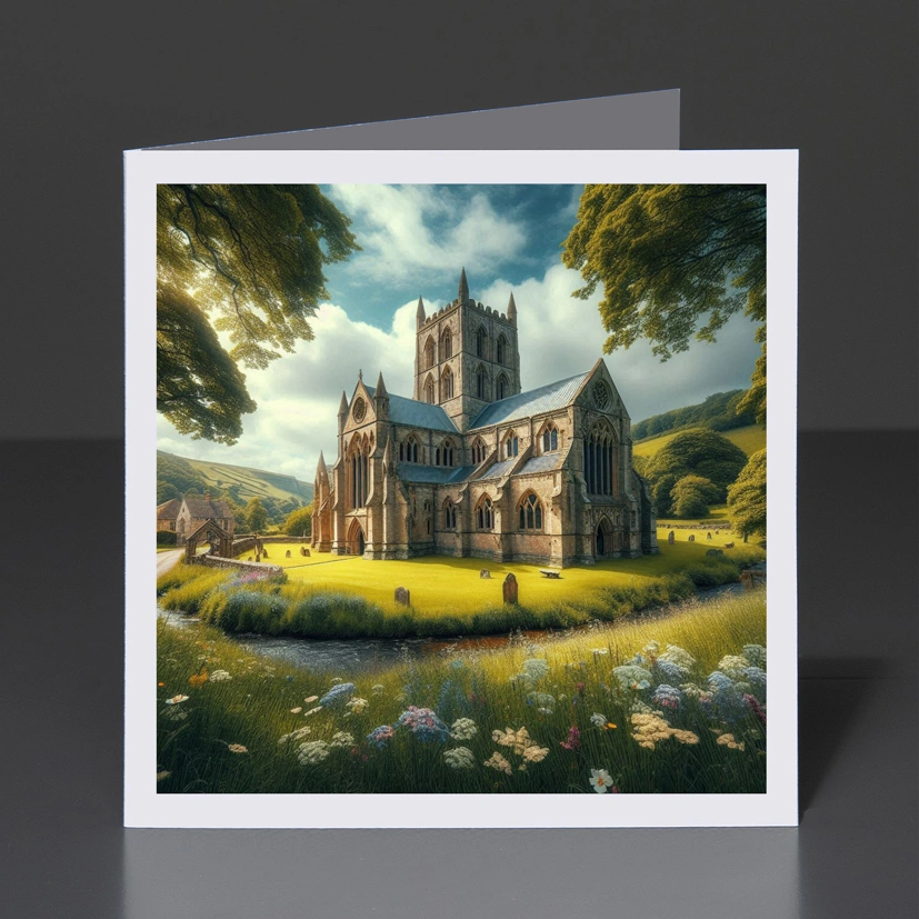 23- Greeting Card Yorkshire -Byland Abbey 2