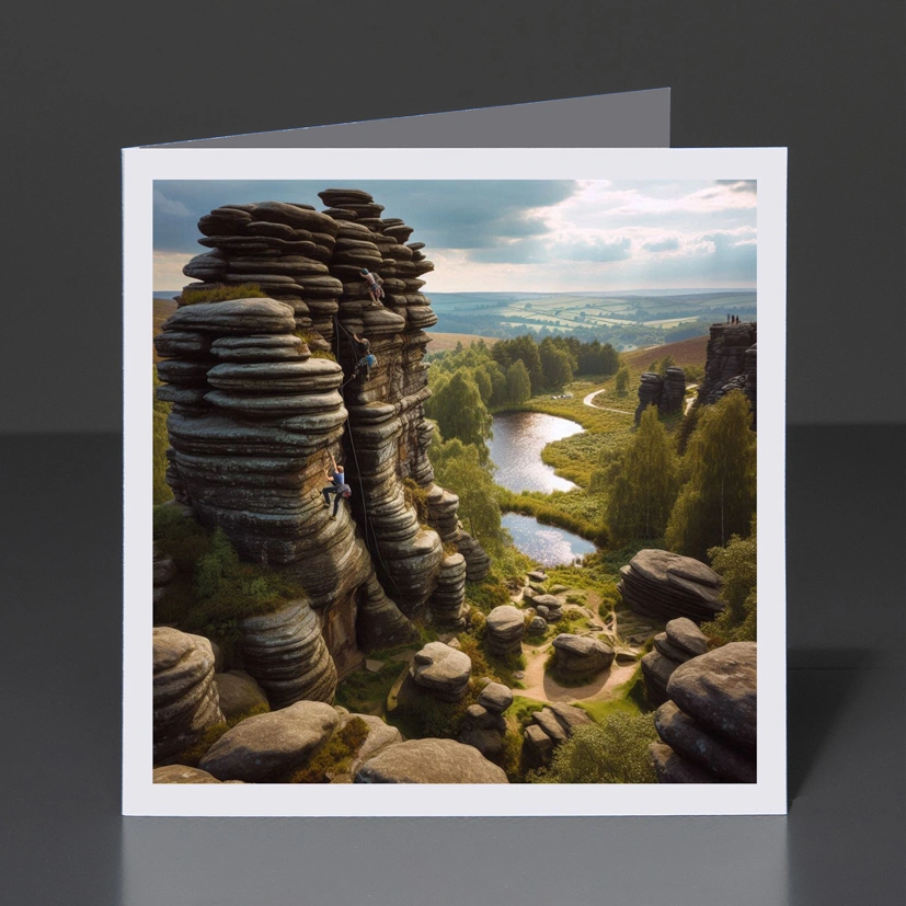 25- Greeting Card Yorkshire - Brimham Rocks 4