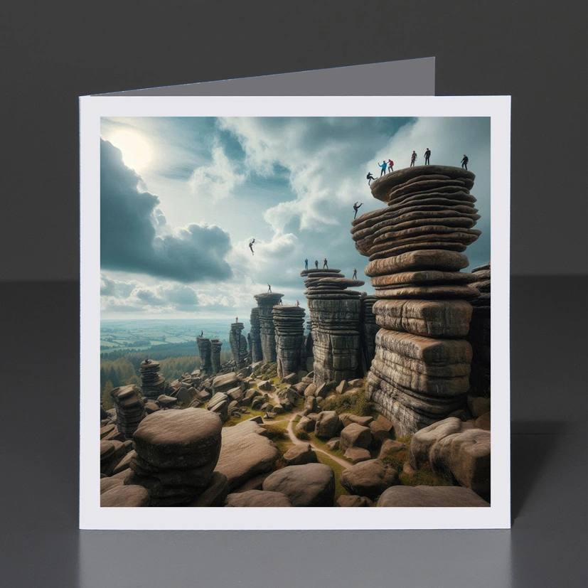 26- Greeting Card Yorkshire - Brimham Rocks 5