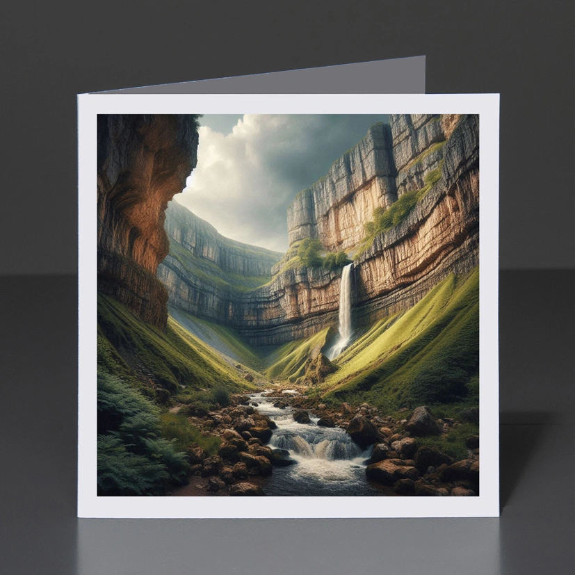 27- Greeting Card Yorkshire - Gordale Scar 005