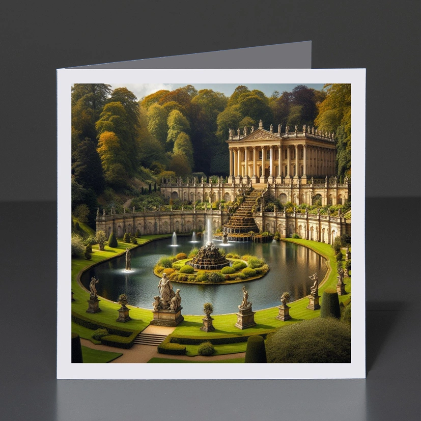 28- Greeting Card Yorkshire - Studley Water Garden 001