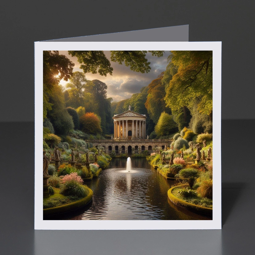 29- Greeting Card Yorkshire - Studley Water Garden 002