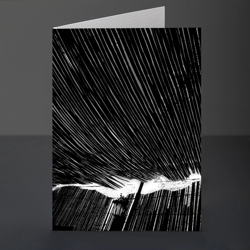 34- Card Design 225 Roof Abstract BW