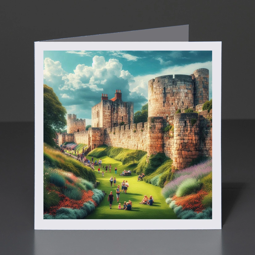 34- Greeting Card Yorkshire - York City Walls 004