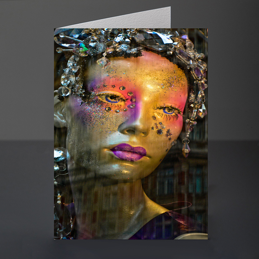 36- Faces Card Design 234 Mannequin Pola