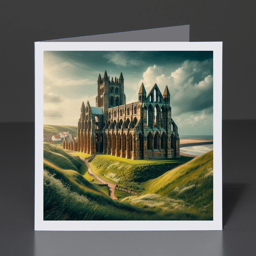 36- Greeting Card Yorkshire - Whitby Abbey 004