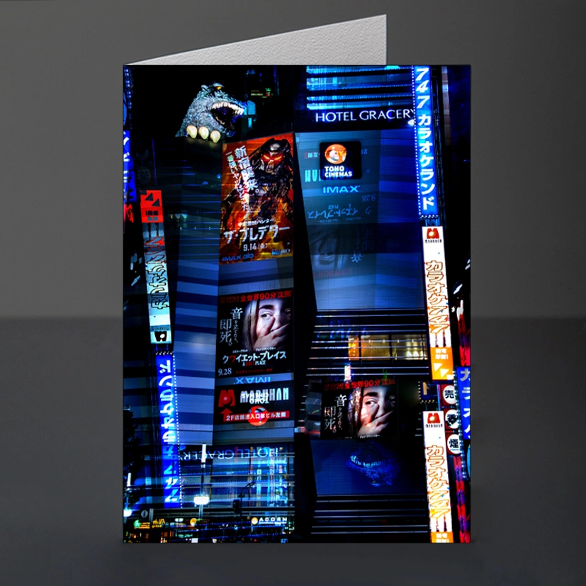 44- TOKYO Artwork Godzilla Abstract Display