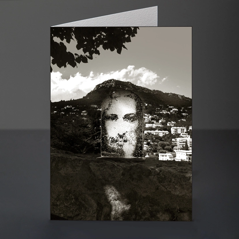 51- Card Design 228 Jesus on a Wall BW