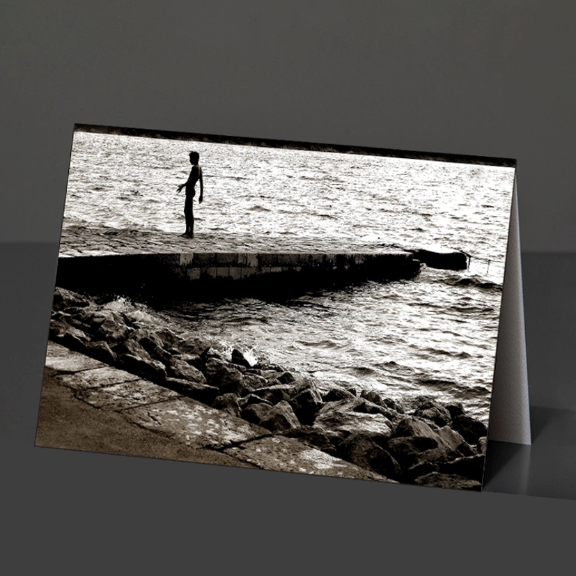53- Card Design 262 Boy Croatia BW Pola