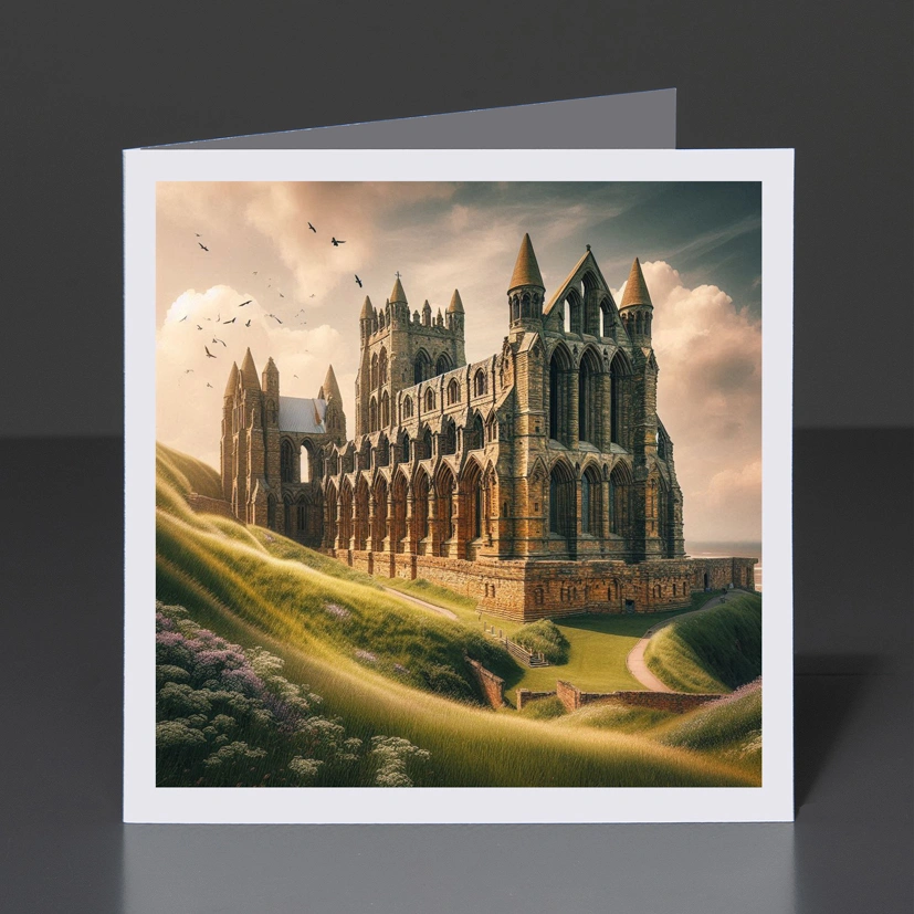 6- Greeting Card Yorkshire - Whitby Abbey 001