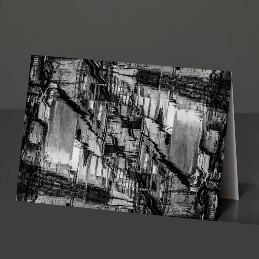 7- Card Design 167 Abstract Venice Reflection