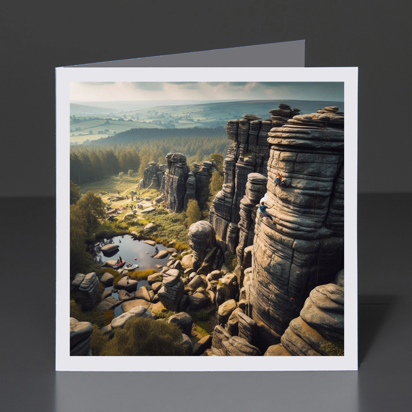 7- Greeting Card Yorkshire - Brimham Rocks 2