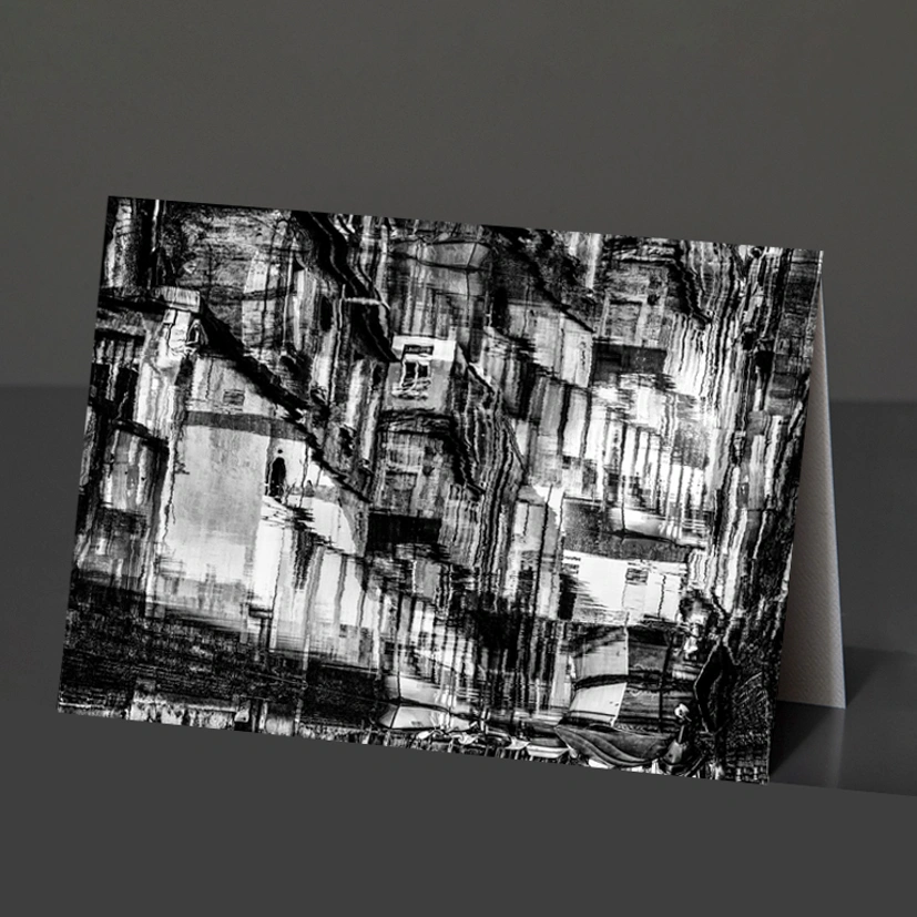 9- Card Design 167 Abstract Venice Reflection