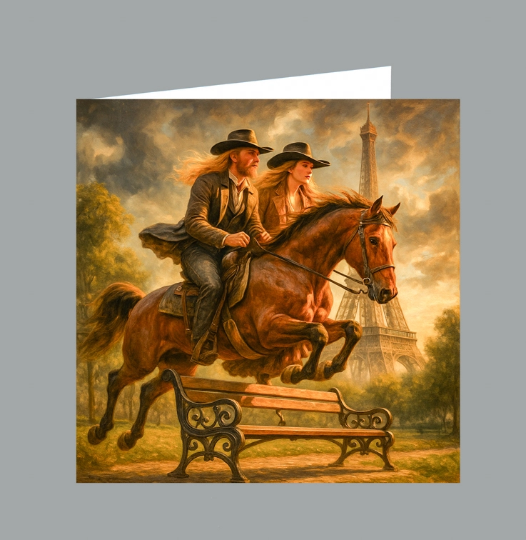 12 COWBOYS AT EIFFEL TOWER V1  DISPLAY