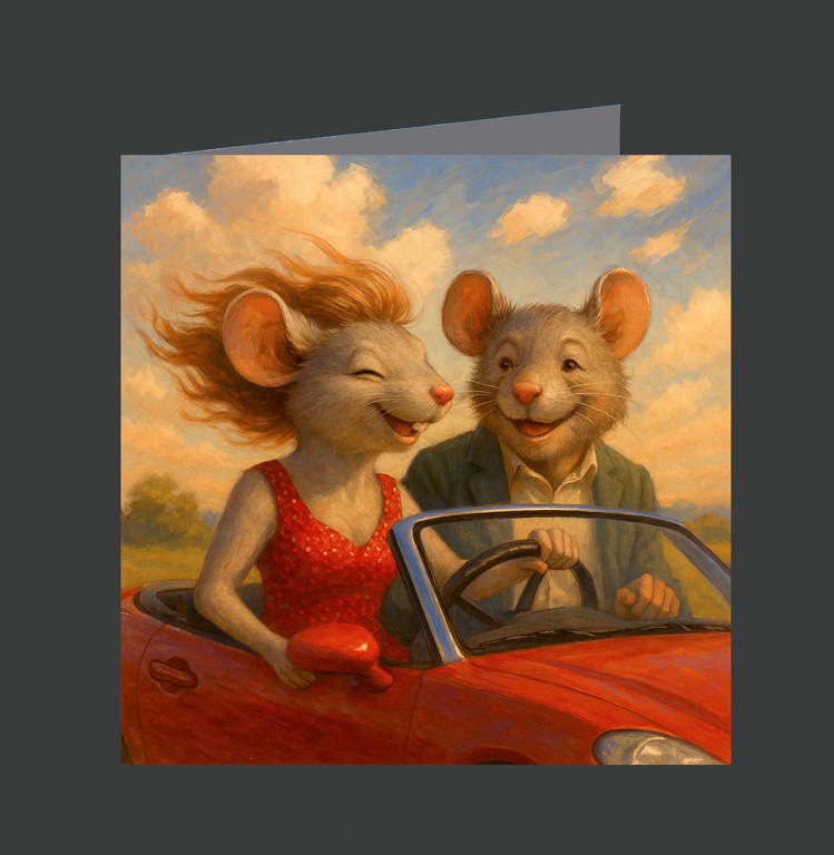 30. Mouse Couple in Sports Car 01-1024