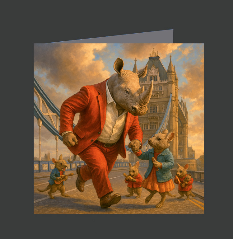 35. Rhino on Tower Bridge 02-1044