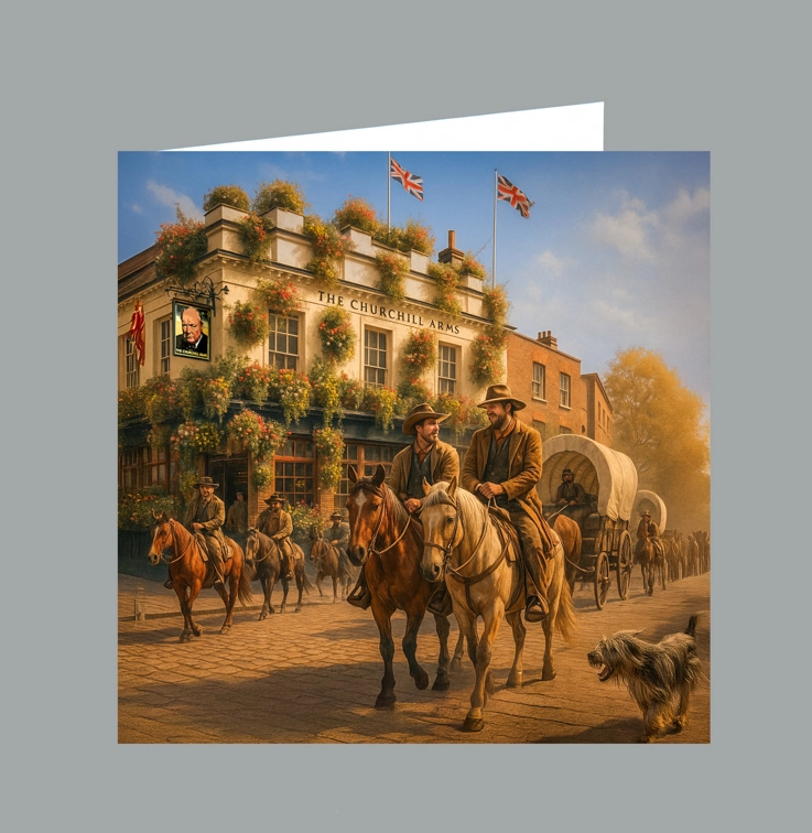40 COWBOYS AT CHURCHILL ARMS V15 DISPLAY
