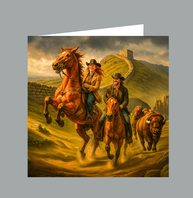 43 Cowboys in UK - Hadrian’s Wall V11-A  DISPLAY