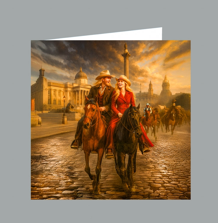 44 COWBOYS AT TRAFALGAR SQUARE V2-B  DISPLAY