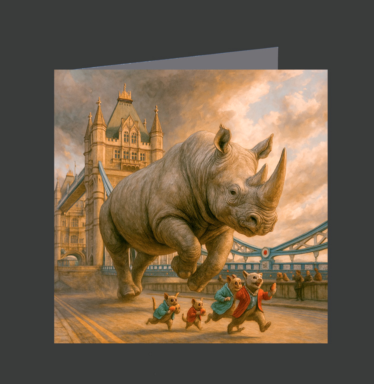 52. Rhino on Tower Bridge 01-1042