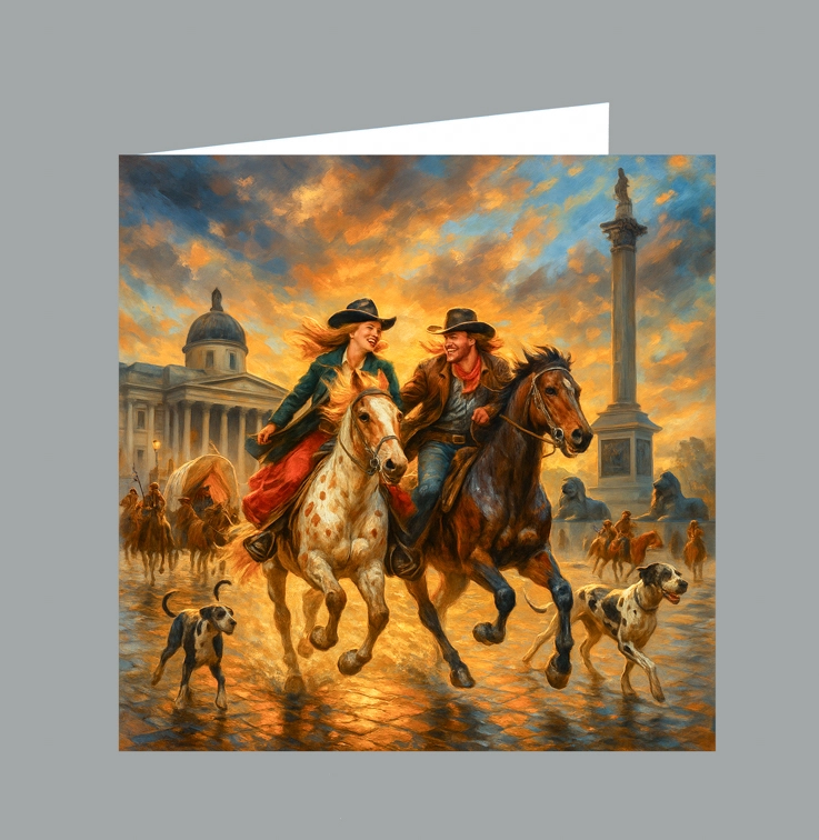 6 COWBOYS AT TRAFALGAR SQUARE V1  DISPLAY