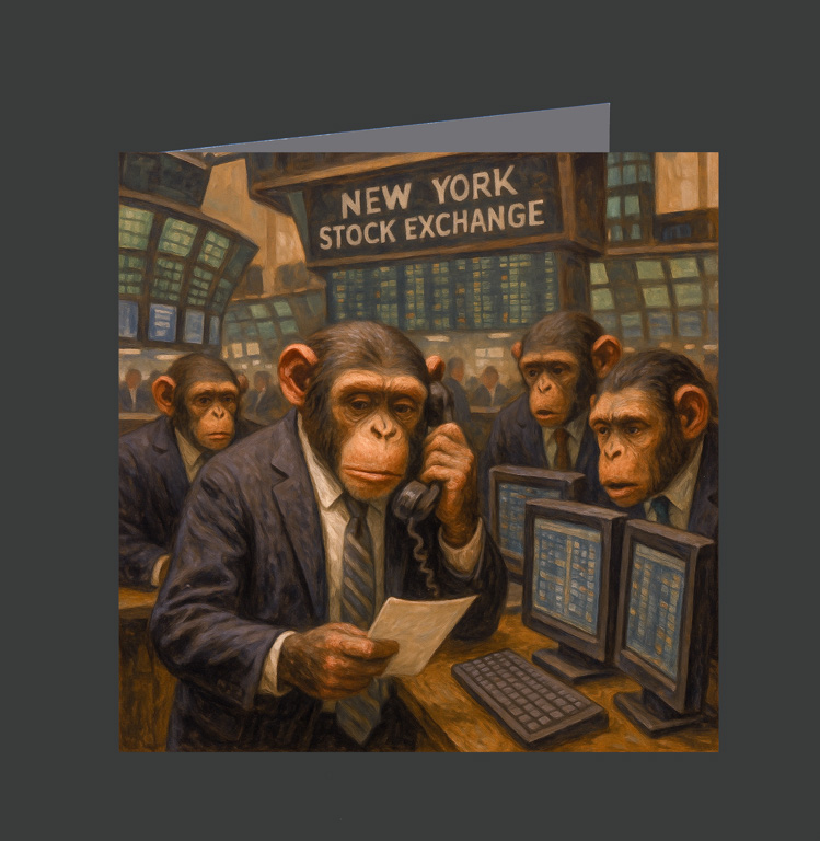 7. Chimps Running NY Stock Exchange - 1008